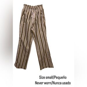 Size small. Never used. No tags. Not much stretch.